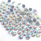 Preview: LUXORIA - DMC Premium Hotfix Strasssteine, SS6 Crystal AB (Aurore Boreale, Glitzersteine zum Aufbügeln)