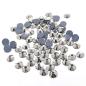 Preview: LUXORIA - DMC Premium Hotfix Strasssteine, SS20 Silber Metallic (Glitzersteine zum Aufbügeln)