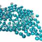 Preview: LUXORIA - DMC Premium Hotfix Strasssteine, SS20 Blue Zircon (Türkis, Glitzersteine zum Aufbügeln)