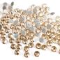 Preview: LUXORIA - DMC Premium Hotfix Strasssteine, SS10 Golden Shadow (Glitzersteine zum Aufbügeln)