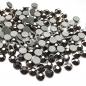 Preview: LUXORIA - DMC Premium Hotfix Strasssteine, SS16 Jet Hematite (Schwarz, Glitzersteine zum Aufbügeln)