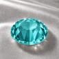 Preview: LUXORIA - DMC Premium Hotfix Strasssteine, SS16 Blue Zircon (Türkis, Glitzersteine zum Aufbügeln)