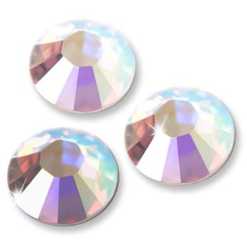 Swarovski® Hotfix Kristalle 2038 XILION, SS10 Crystal Shimmer (Strass-Steine, Glitzersteine zum Aufbügeln) - 25 Stück