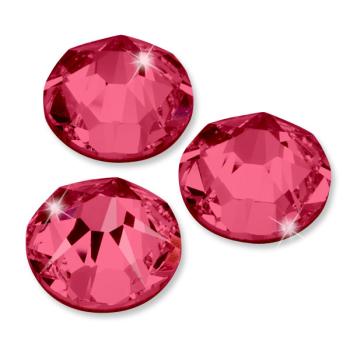 Swarovski® Hotfix Kristalle 2078 XIRIUS, SS20 Indian Pink (Strass-Steine, Glitzersteine zum Aufbügeln) - 25 Stück