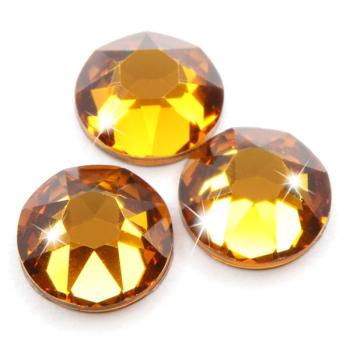 Swarovski® Hotfix Kristalle 2078 XIRIUS, SS34 Crystal Metallic Sunshine (Strass-Steine, Glitzersteine zum Aufbügeln)