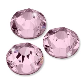 Swarovski® Hotfix Kristalle 2078 XIRIUS, SS16 Vintage Rose (Strass-Steine, Glitzersteine zum Aufbügeln) - 25 Stück