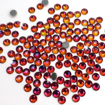 LUXORIA HQ88 - High Quality DMC Hotfix Strasssteine, SS20 Rot Volcano (Glitzersteine zum Aufbügeln)