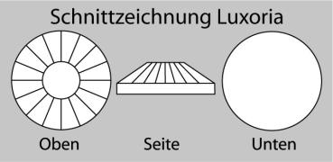 Preview: LUXORIA - DMC Premium Hotfix Strasssteine, SS20 Gold metallic (Glitzersteine zum Aufbügeln)