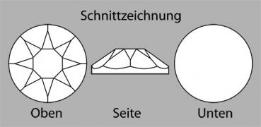Preview: Swarovski® Hotfix Kristalle 2078 XIRIUS, SS12 Crystal - Großpackung