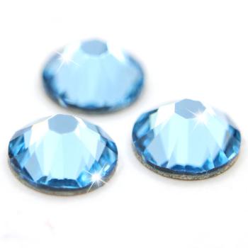 Swarovski® Hotfix Kristalle 2038 XILION, SS20 Aquamarine (Strass-Steine, Glitzersteine zum Aufbügeln) - Inhalt 50 Stück