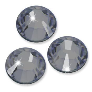 Swarovski® Hotfix Kristalle 2038 XILION, SS12 Black Diamond (Strass-Steine, Glitzersteine zum Aufbügeln) - 50 Stück