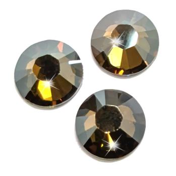 Swarovski® Hotfix Kristalle 2038 XILION, SS34 Crystal Bronze Shade (Strass-Steine, Glitzersteine zum Aufbügeln)