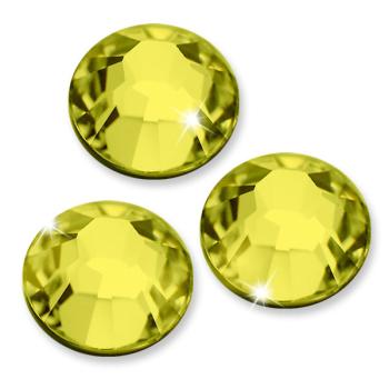 Swarovski® Hotfix Kristalle 2038 XILION, SS10 Citrine (Strass-Steine, Glitzersteine zum Aufbügeln) - 25 Stück