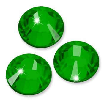 Swarovski® Hotfix Kristalle 2038 XILION, SS12 Emerald (Strass-Steine, Glitzersteine zum Aufbügeln) - 50 Stück