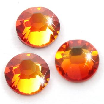 Swarovski® Hotfix Kristalle 2038 XILION, SS16 Fireopal (Strass-Steine, Glitzersteine zum Aufbügeln) - 50 Stück