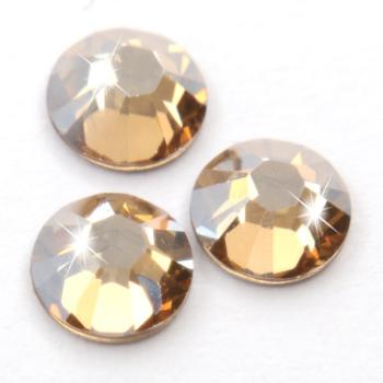Swarovski® Hotfix Kristalle 2038 XILION, SS10 Crystal Golden Shadow (Strass-Steine, Glitzersteine zum Aufbügeln) - 25 Stück