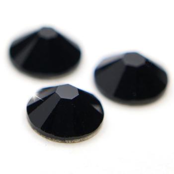 Swarovski® Hotfix Kristalle 2038 XILION, SS6 Jet (Strass-Steine, Glitzersteine zum Aufbügeln) - 25 Stück