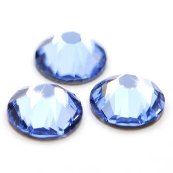 Swarovski® Hotfix Kristalle 2038 XILION, SS6 Light Sapphire (Strass-Steine, Glitzersteine zum Aufbügeln) - 25 Stück