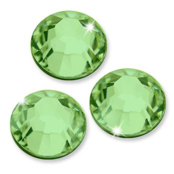 Swarovski® Hotfix Kristalle 2038 XILION, SS12 Peridot (Strass-Steine, Glitzersteine zum Aufbügeln) - 50 Stück