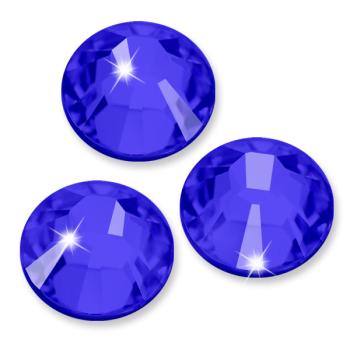Swarovski® Hotfix Kristalle 2038 XILION, SS20 Sapphire Strass-Steine, Glitzersteine zum Aufbügeln - Inhalt 50 Stück