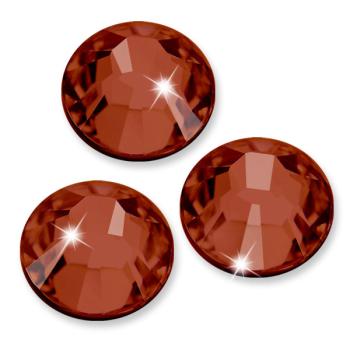 Swarovski® Hotfix Kristalle 2038 XILION, SS16 Smoked Topaz (Strass-Steine, Glitzersteine zum Aufbügeln) - 50 Stück