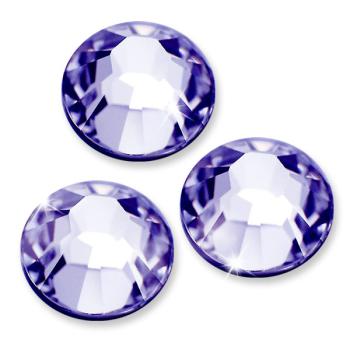 Swarovski® Hotfix Kristalle 2038 XILION, SS16 Tanzanite (Strass-Steine, Glitzersteine zum Aufbügeln) - 50 Stück
