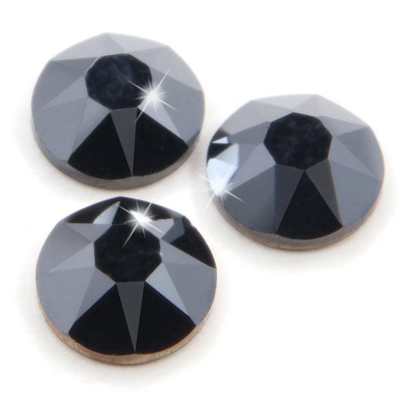 Swarovski® Hotfix Kristalle 2078 XIRIUS, SS20 Jet Hematite (Strass-Steine, Glitzersteine zum Aufbügeln) - 23 Stück