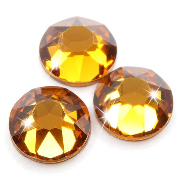 Swarovski® Hotfix Kristalle 2078 XIRIUS, SS34 Crystal Metallic Sunshine (Strass-Steine, Glitzersteine zum Aufbügeln)