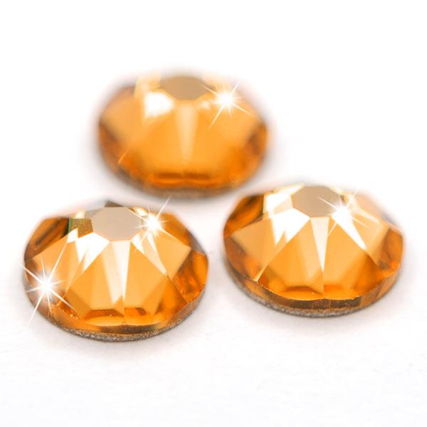 Swarovski® Hotfix Kristalle 2078 XIRIUS, SS12 Sun (Strass-Steine, Glitzersteine zum Aufbügeln) - 25 Stück