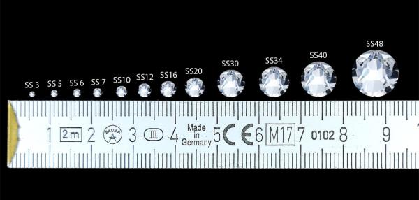 Swarovski® Kristalle 2058 XILION, SS30 Crystal AB (Strass-Steine, Glitzersteine zum Aufkleben)