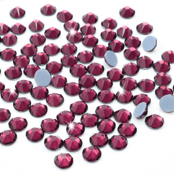 LUXORIA HQ88 - High Quality DMC Hotfix Strasssteine, SS16 Amethyst (Glitzersteine zum Aufbügeln)