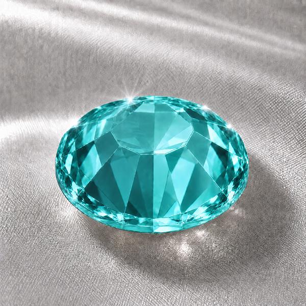 LUXORIA - DMC Premium Hotfix Strasssteine, SS16 Blue Zircon (Türkis, Glitzersteine zum Aufbügeln)