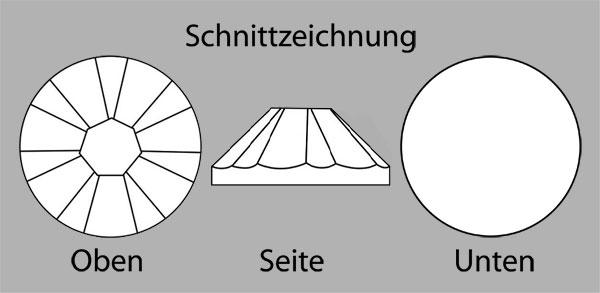 Swarovski 2058 Schnittzeichnung