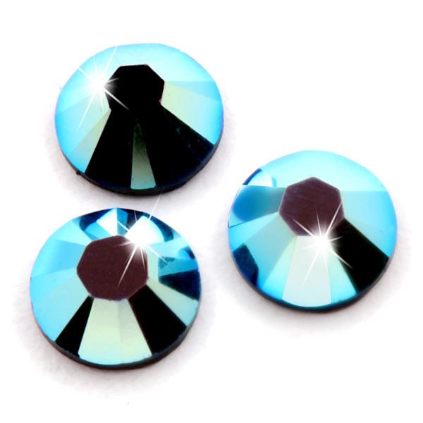 Swarovski® Hotfix Kristalle 2038 XILION, SS34 Jet AB (Strass-Steine, Glitzersteine zum Aufbügeln)