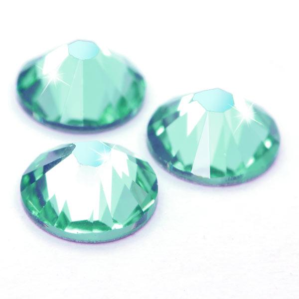 Swarovski® Kristalle 2058 XILION, SS16 Peridot AB (Strass-Steine, Glitzersteine zum Aufkleben) - 50 Stück