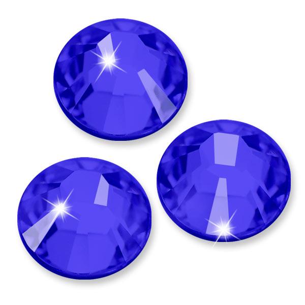 Swarovski® Kristalle 2058 XILION, SS16 Sapphire (Strass-Steine, Glitzersteine zum Aufkleben) - 50 Stück