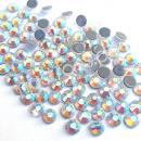 LUXORIA - DMC Premium Hotfix Strasssteine, SS20 Crystal AB (Aurore Boreale, Glitzersteine zum Aufbügeln)